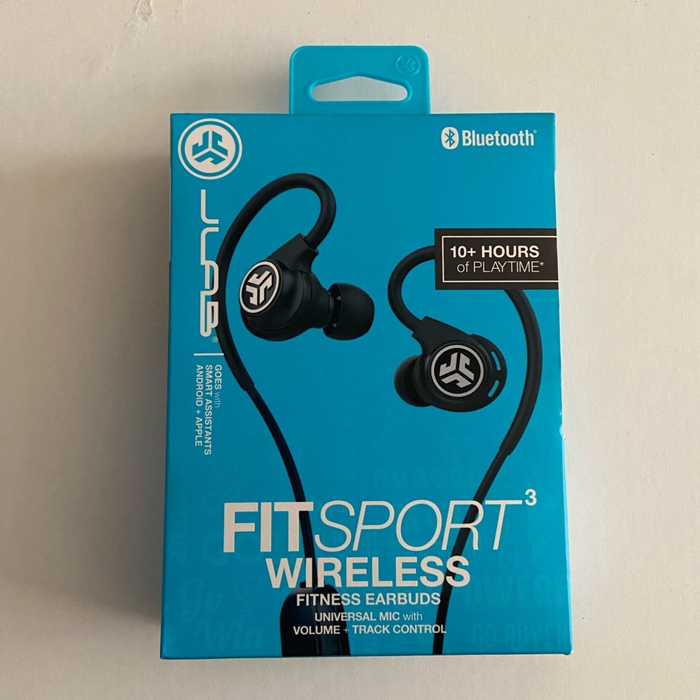JLab Fit Sport Bluetooth Wireless Earbuds
- Black
